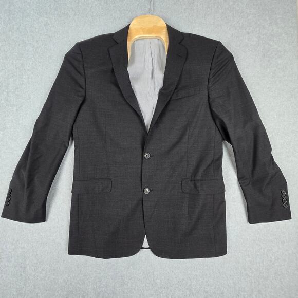 Brooks Brothers Mens 42L Black Explorer Regent Fit 2 Button Suit Jacket Blazer - Picture 1 of 14